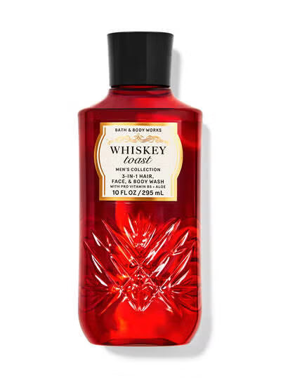 Bath & Body Works Men's Whiskey Toast 3-in-1 Hair, Face & Body Wash 10 fl oz / 295 mL