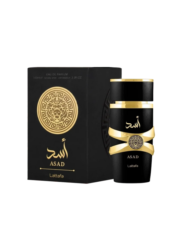 (DAMAGED BOX )LATTAFA ASAD EAU DE PARFUM 3.4FL.OZ FOR MEN