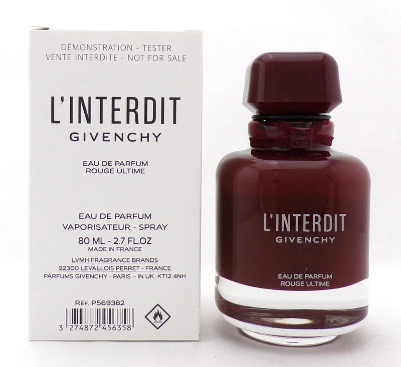 (TESTER) GIVENCHY L'INTERDIT 2.7oz EDP ROUGE ULTIME