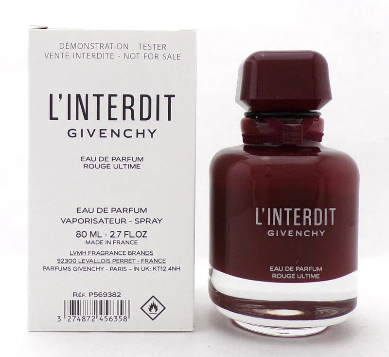 (TESTER) GIVENCHY L'INTERDIT 2.7oz EDP ROUGE ULTIME