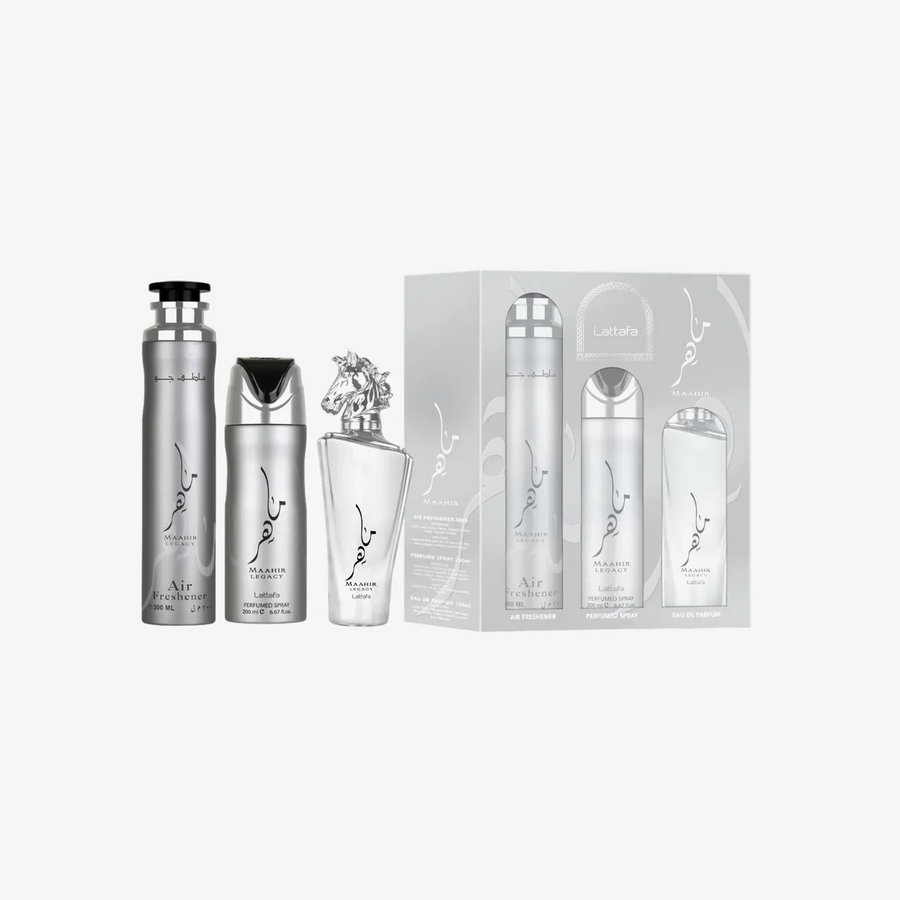 Lattafa Men's Maahir Legacy 3pcs EDP Gift Set