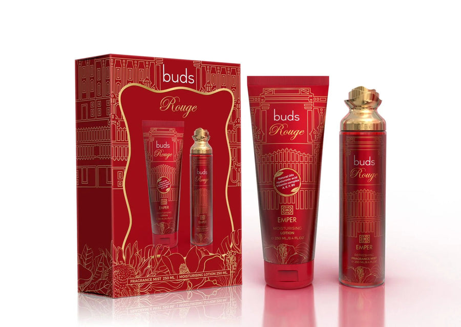Emper 2in1 Gift Set Buds Rouge para Mujer 100 Ml Eau de Parfum + 100 Ml Loción Corporal