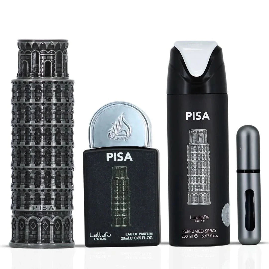 Lattafa Men's Pride Pisa Gift Set 4 pcs