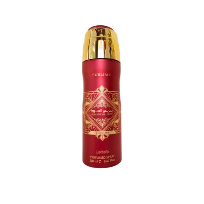 Lattafa Badee Al Oud Sublime Perfumed Deodorant Spray For Men 200 ML (PAQ 12 UNITS )
