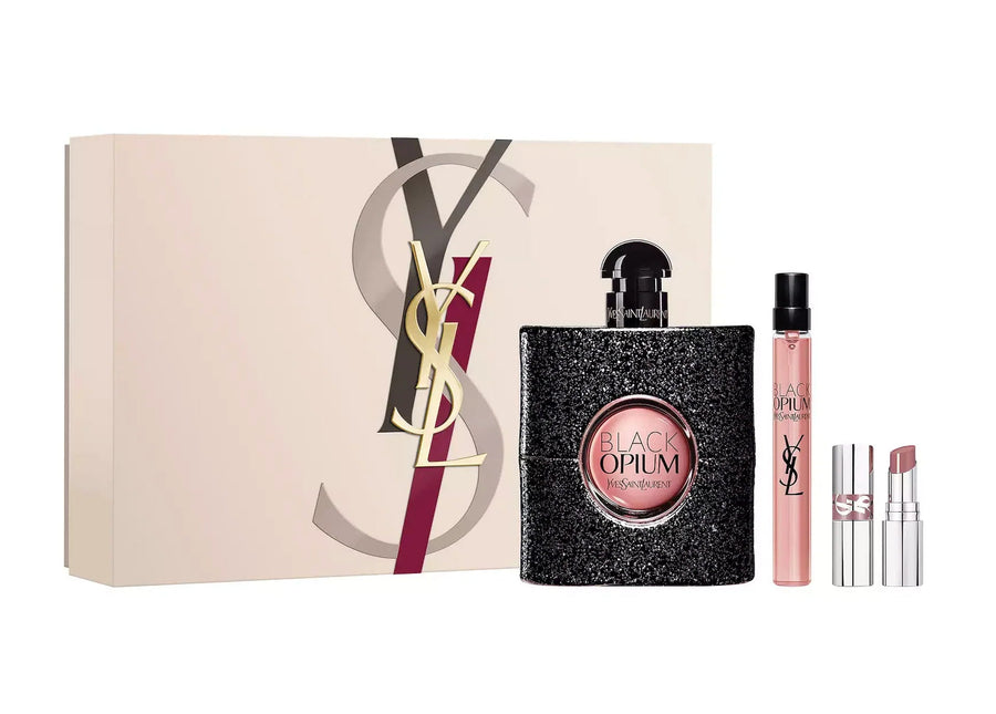 Set YSL Black Opium 3 Pcs (3.0 oz EDP + LS + Mini) For Women