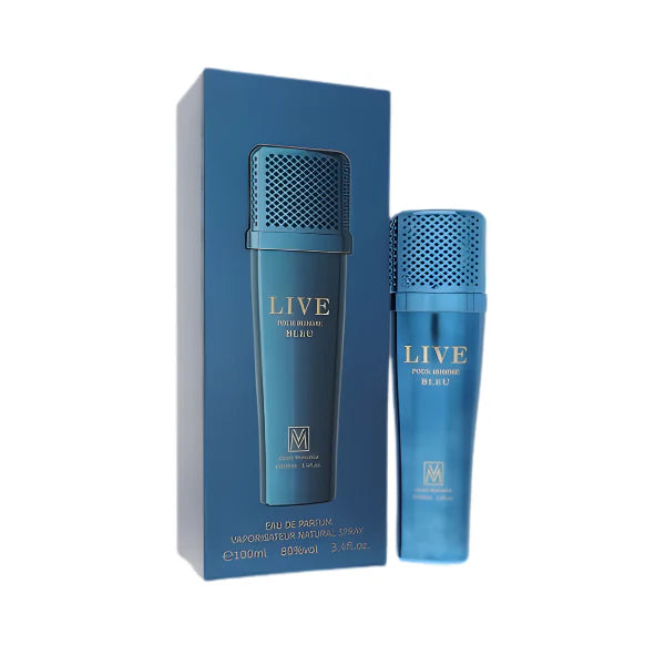 Victor Manuelle Live Bleu by Victor Manuelle Eau De Parfum Spray 3.4 oz for Meno