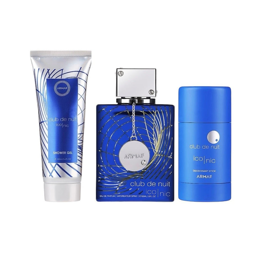 Club De Nuit Iconic Gift Set 3 Pcs By Armaf 3.4 Oz PARFUM a Collector Pride