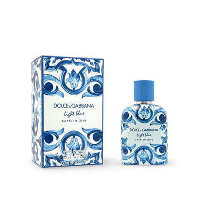 DOLCE & GABBANA  Men's Light Blue Capri In Love EDP Spray 3.4 oz