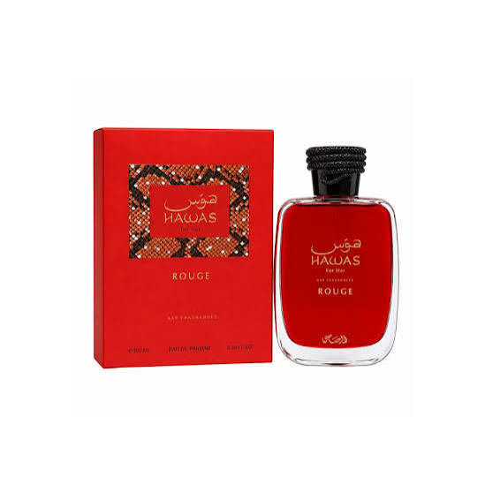 Rasasi Ladies Hawas Rouge EDP Spray 3.4 oz