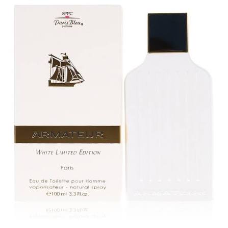 (NO BOX) Paris Bleu Men's Aramateur White Limited Edition EDT 3.4 oz