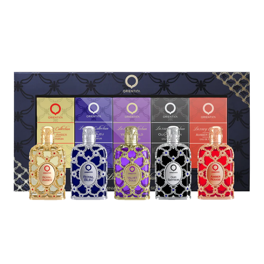 Orientica miniature discovery set unisex perfume, mini set 5 x 0.25 oz