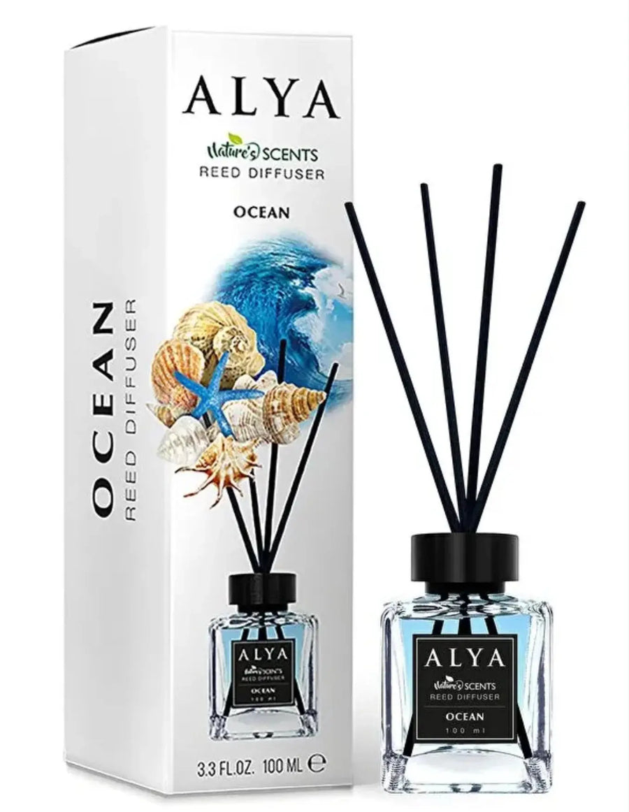 Alya Geurstokjes Decoratieve Luchtverfrisser - Ocean - 100 ml