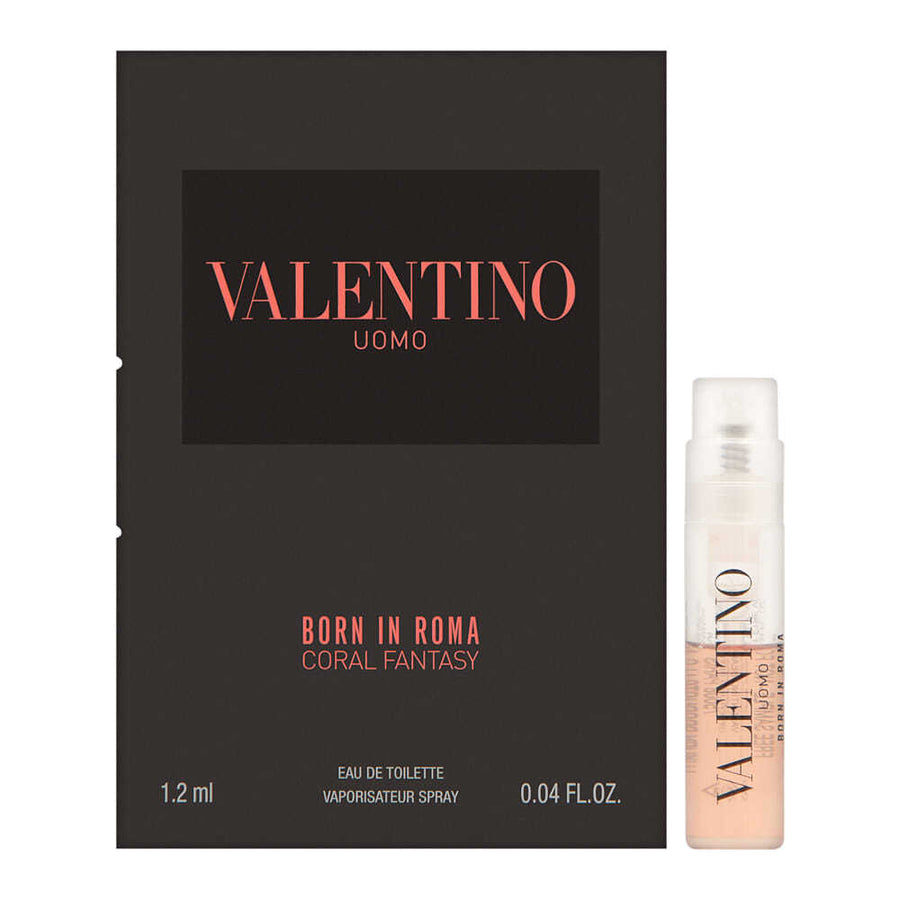 Valentino Donna Born In Roma Coral Fantasy for Men 0.04 oz Eau de Toilette Vial