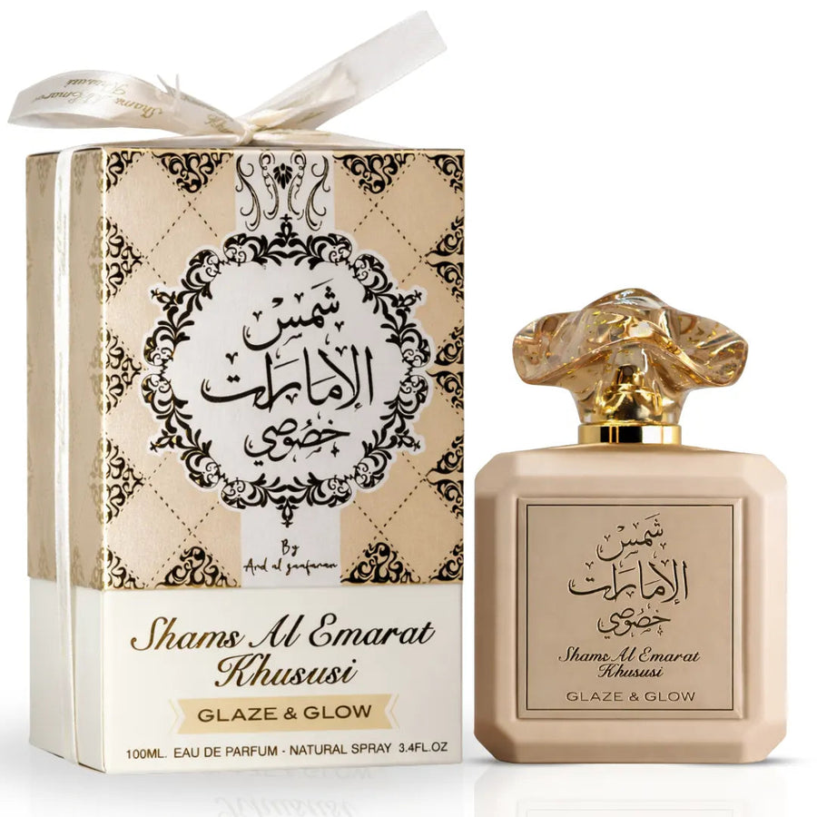 Shams Al Emarat Khususi Glaze & Glow Eau de Parfum Spray 100ml (3.4 oz) by Ard Al Zaafaran